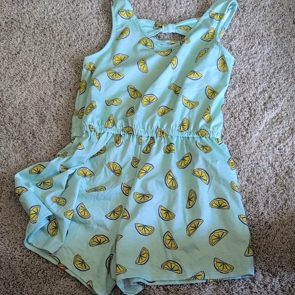 SO Green and Yellow Jumpsuit with Banana Print - Picture 3 of 3